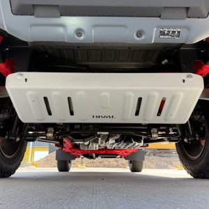 Ineos Quartermaster Skid Plate - Rival 4x4 - Aluminum Exhaust - Aluminum - `24-`26